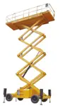 Rough-terrain scissor lift (diesel, 4 WD), 15m